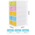 new product colorful desktop storage make up organiser with 5 layers drawer